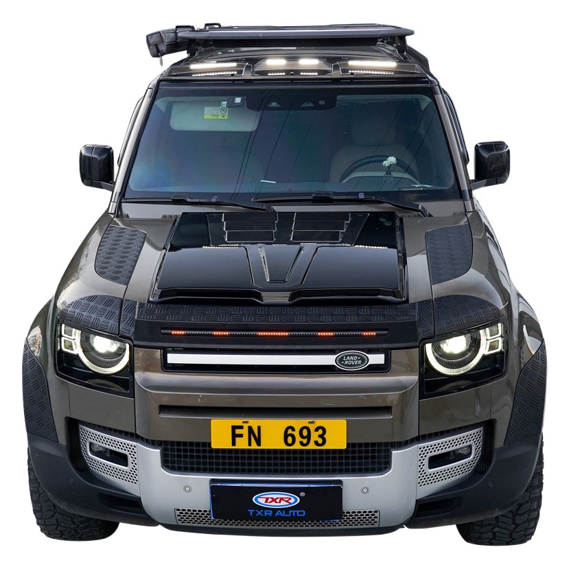 Tenxinrui aplicable a land rover guardia 90 110 modificado luz de techo del coche spotlight diurna cubierta reflector accesorios