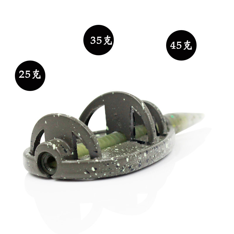 Transfronterizo coolo serie de pesca de estilo europeo titular de la explosión de gancho de aleación de zinc cortador de cebo con cebo feide accesorios