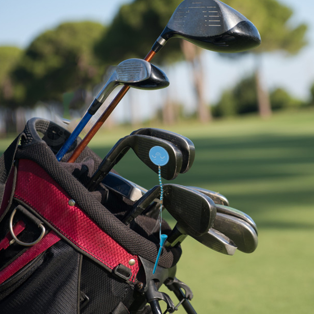 Golf multi-color Bola de uñas asiento de la bola de madera con correa de la cuerda magnética anti-perdida Golf Tees accesorios de regalo
