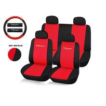 跨境汽车座椅套11件套座垫全包透气三明治网布全车五座四季通用