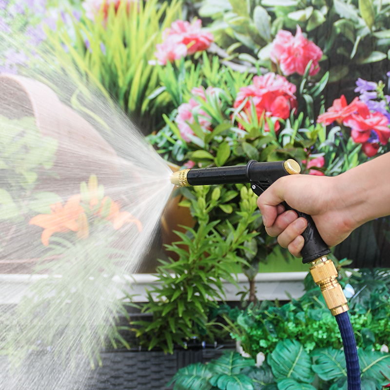 High Pressure Copper Plated Nozzle Multi-Functional Water Gun Thickened Rod For Flower Car Home Use Household Garden Watering Kit_voghion.com
