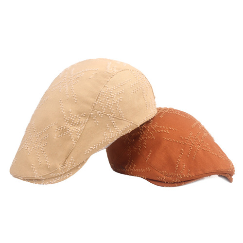 Hole Duck Bill Hat for Women, Vintage Bell Cap, Retro Forward Hat, Youth Hat for Men, Foreign Trade Bell Cap
