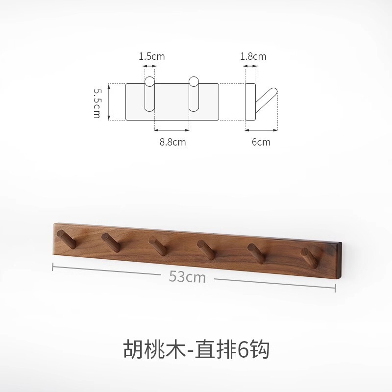 壁、寝室、玄関ドアの後ろに穴あけ不要のフック、創造的な無垢材の列、ハイエンドの軽い高級感、強力な粘着フック|undefined