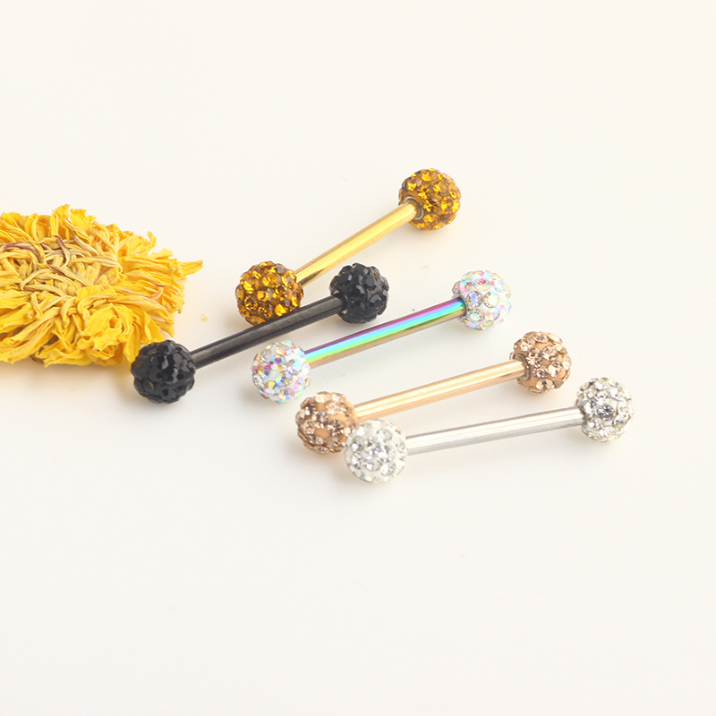 Pointed titanium steel lip stud product view