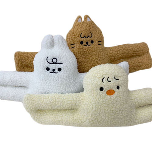 INS anti-pinch door hanging decoration, plush cartoon rabbit and cat door clip, children's anti-pinch door stop