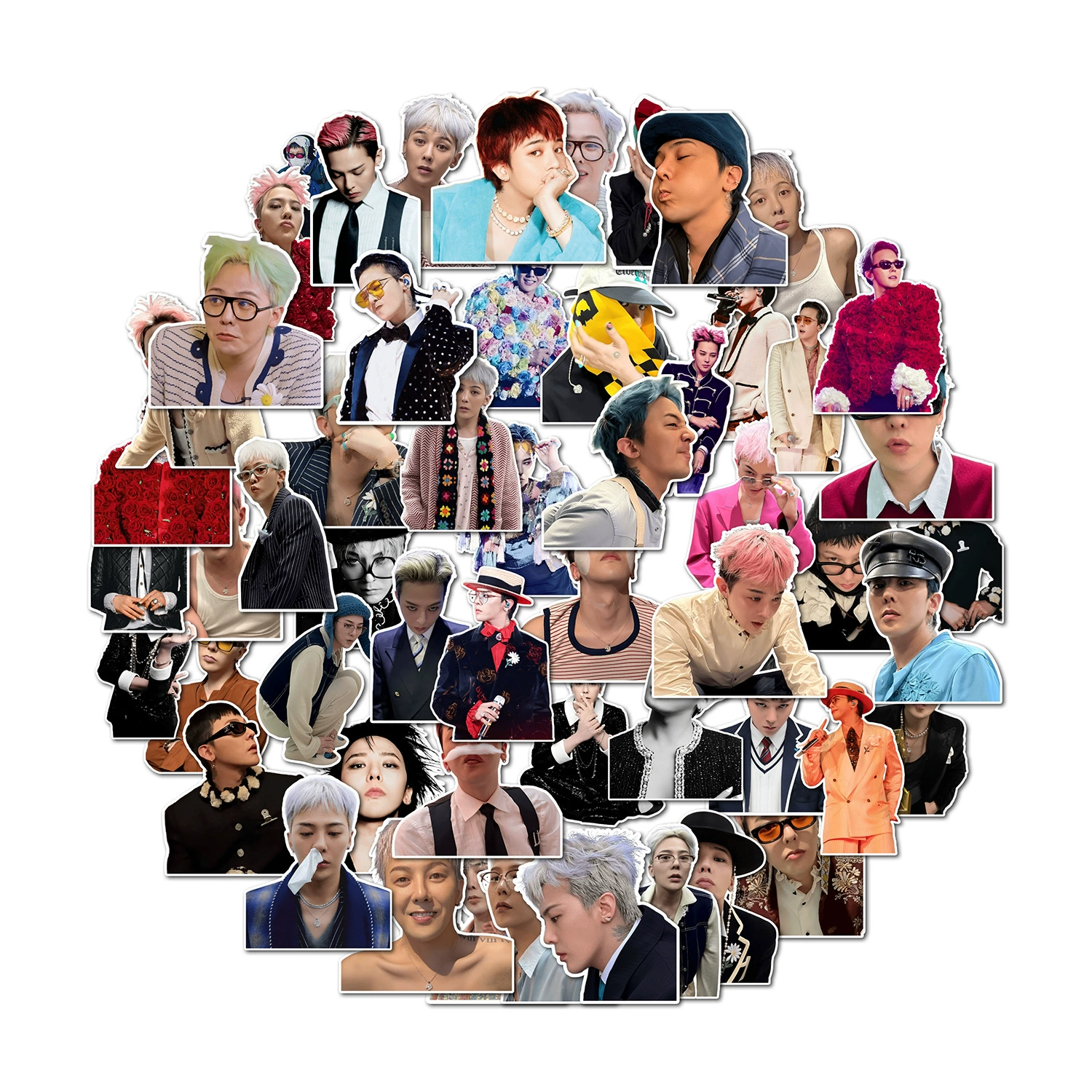 Набор стикеров k-pop, медная бумага 55 шт (3–6 см), водостойкое УФ-покрытие, коллекционный набор