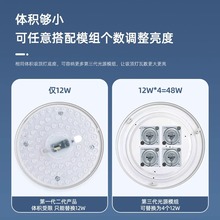 ✅超小型led灯盘12W18W36W贴片吸顶灯灯芯替换改造模组光源磁吸灯