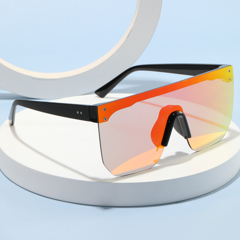 2024 Marco grande para mujer de nueva exportación integrado para gafas de sol sin marco para hombre_voghion.com