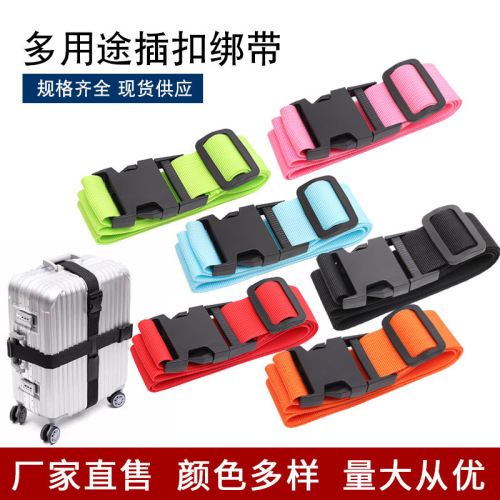 Factory direct supply of one-word adjustable luggage straps password box explosion-proof straps suitcase straps cross-border