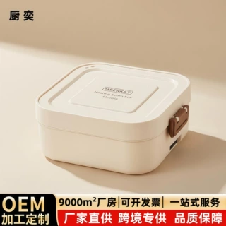 跨境316双格免注水加热便当盒上班族便携饭盒插电分隔速热电饭盒