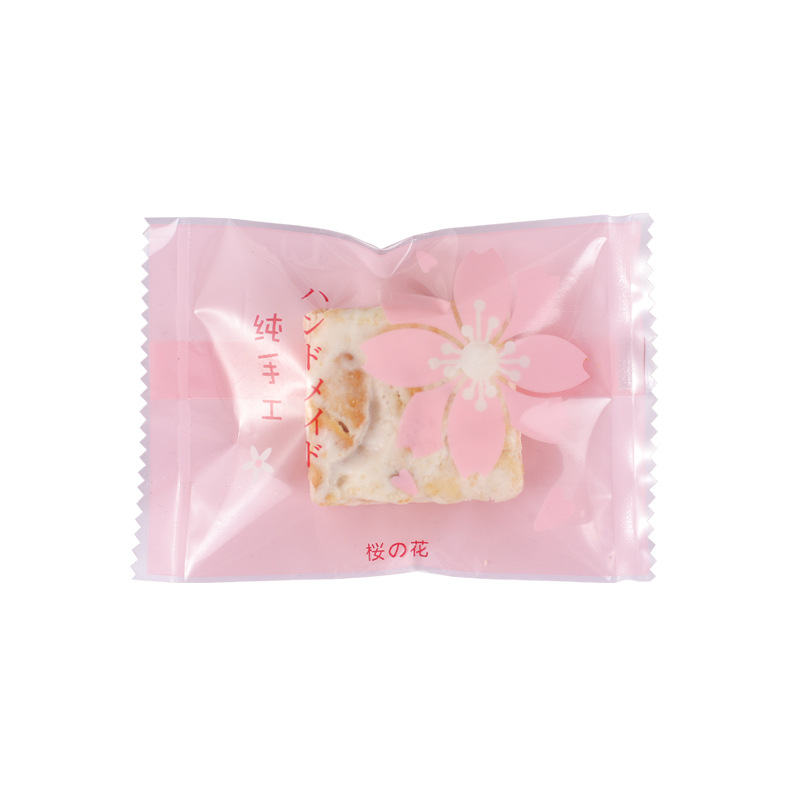 Nueva bolsa de embalaje crujiente de copo de nieve bolsa de dulces para hornear turrón máquina de galletas bolsa de sellado turrón leche Jujube bolsa de embalaje al por mayor