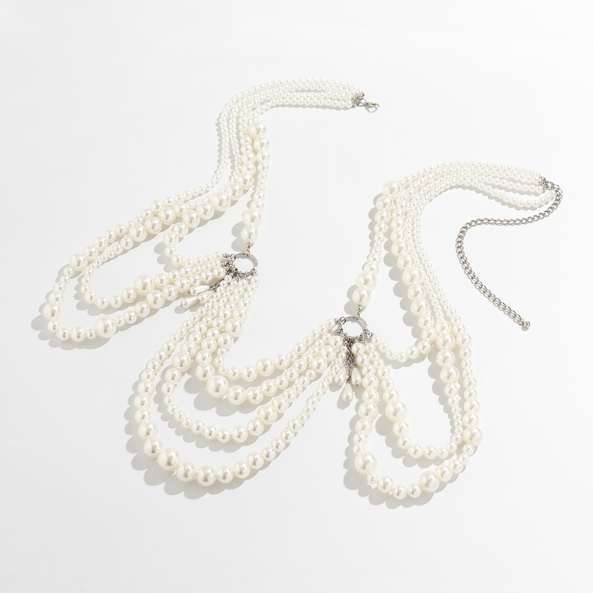 145g Weight Waist Chain Classification 1 Piece Quantity Holiday, Beach Occasion Plastic Material Pearl Pattern Women's Gender Tassel Design Elegant, Sexy Style Elegant Sexy Pearl Plastic Tassel Women's Chain Belts 44