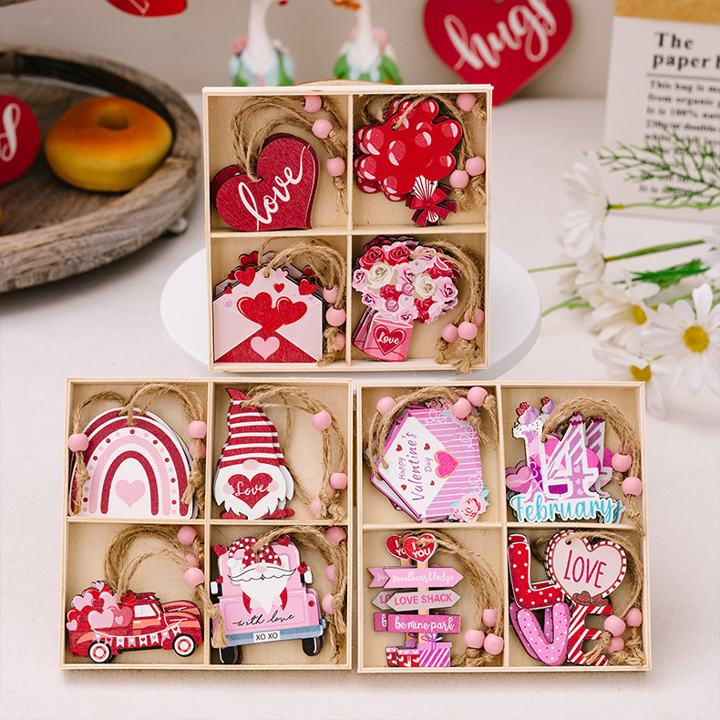 135g Weight pendant Home Textiles & Decor Type Hanging Ornaments, Decorative Props Event & Party Supplies See detail page-[15 Books in a Box] Rainbow Horse Keychain Box Quantity Holiday, Date Occasion Wood Material Valentine'S Day Festival Letter, Heart Shape Pattern Romantic Style Valentine'S Day Romantic Letter Heart Shape Wood Holiday Date Hanging Ornaments Decorative Props 无