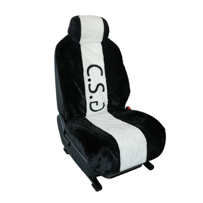 Car Seat Cushions, Universal Seat Protectors for All Car Models, Autumn and Winter Velvet Warm Edge-Wrapped Seat Cushion Covers Wholesale (Seat cushion, seat cover) - black-55cmx153cm