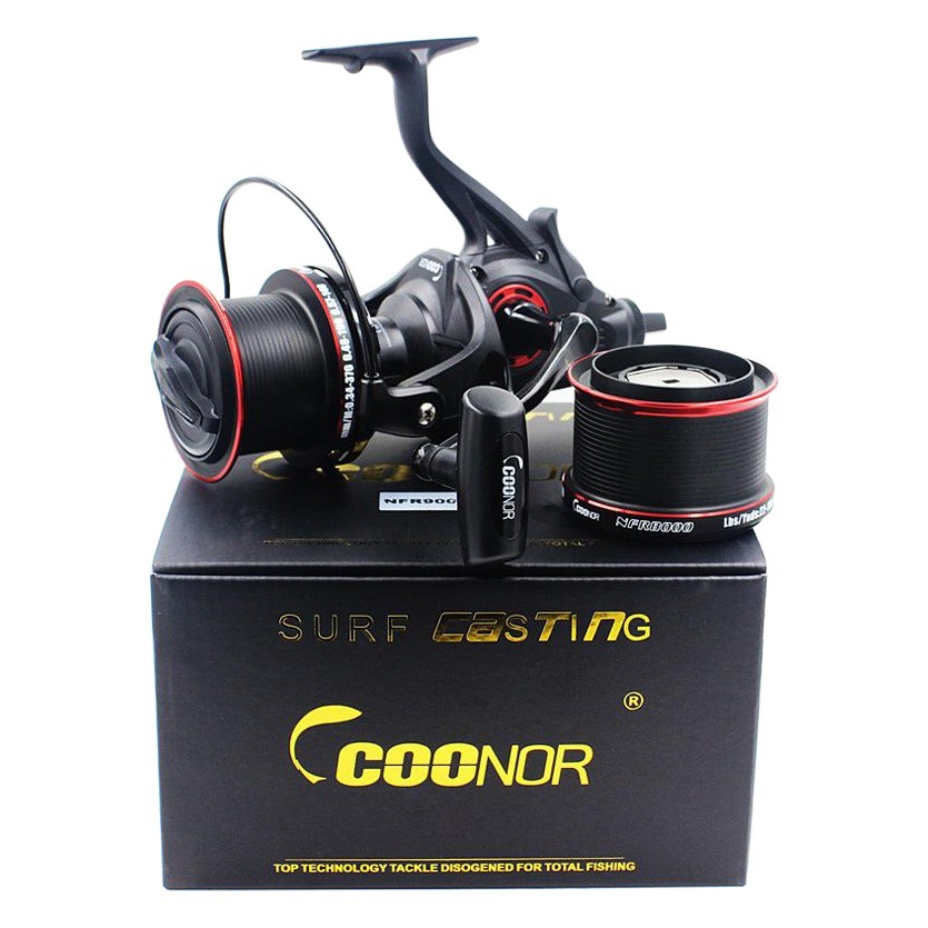 Rueda de pesca de largo alcance coolo transfronterizo NFR9000 + 8000 tipo de taza de doble línea de metal rueda de pesca rueda de carpa de doble drenaje