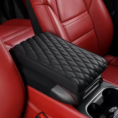 2024 Popular Car Goodies Car Heightening Storage Armrest Box Pad Memory Foam Car Storage Box Pad Heightening Pad (Armrest box pad) - large-bingdou-black
