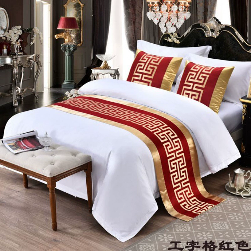 Новый китайский стиль простой B&B отель Домашнее флаговое одеяло, головной убор, тюрбан для кровати, подушке Huageng