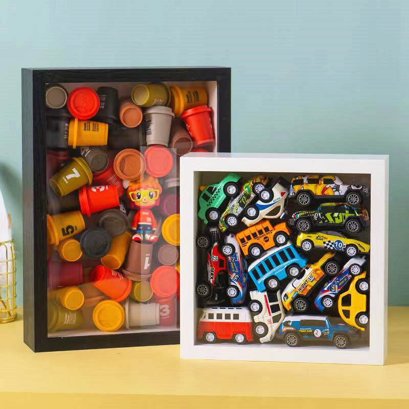Wooden Hollow Three-Dimensional Photo Frame with a Depth of 3cm, Clay Coffee Bean Specimen, Cute Handmade DIY Framing Storage Display Box Wooden Hollow Three-Dimensional Photo Frame with a Depth of 3cm, Clay Coffee Bean Specimen, Cute Handmade DIY Framing Storage Display Box