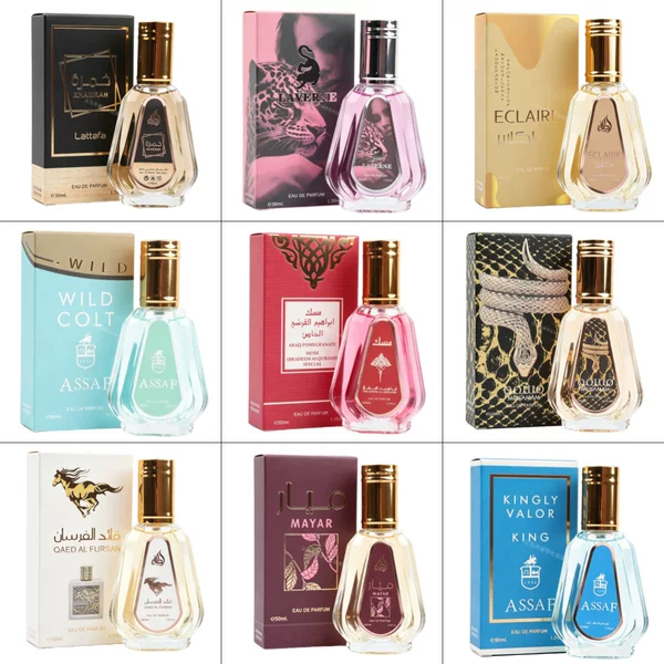 50ml Gourd-Shaped Bottle Foreign Trade Women's Mini Perfume Cross-Border Unisex Popular Dubai Middle East Arabian Perfume in Stock