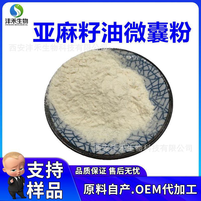 Linseed Oil Microcapsule Powder 50% Linseed Protein Powder Water-Soluble Linseed Oil Powder Linoleic Acid Linolenic Acid Linseed Oil Microcapsule Powder 50% Linseed Protein Powder Water-Soluble Linseed Oil Powder Linoleic Acid Linolenic Acid