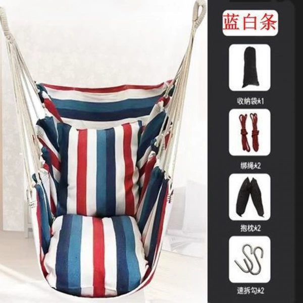 Luxury blue and white+tie rope storage bag+pillow s hook