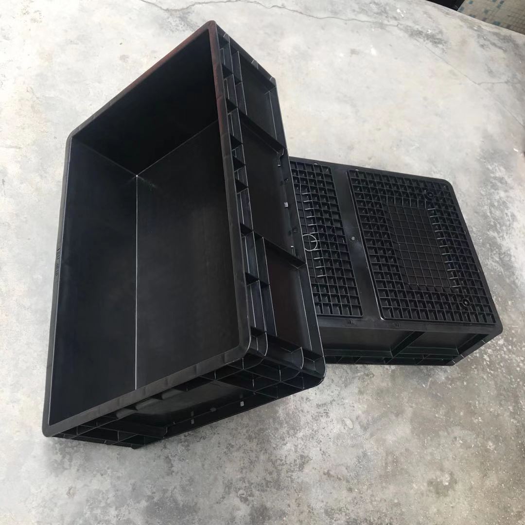 EU4221欧标汽配专用物流箱 600*400*230塑料浅口周转箱 厂家供应