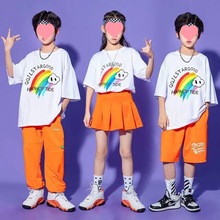 六一儿童演出服中小学生运动会班服幼儿园舞蹈表演服嘻哈街舞套装