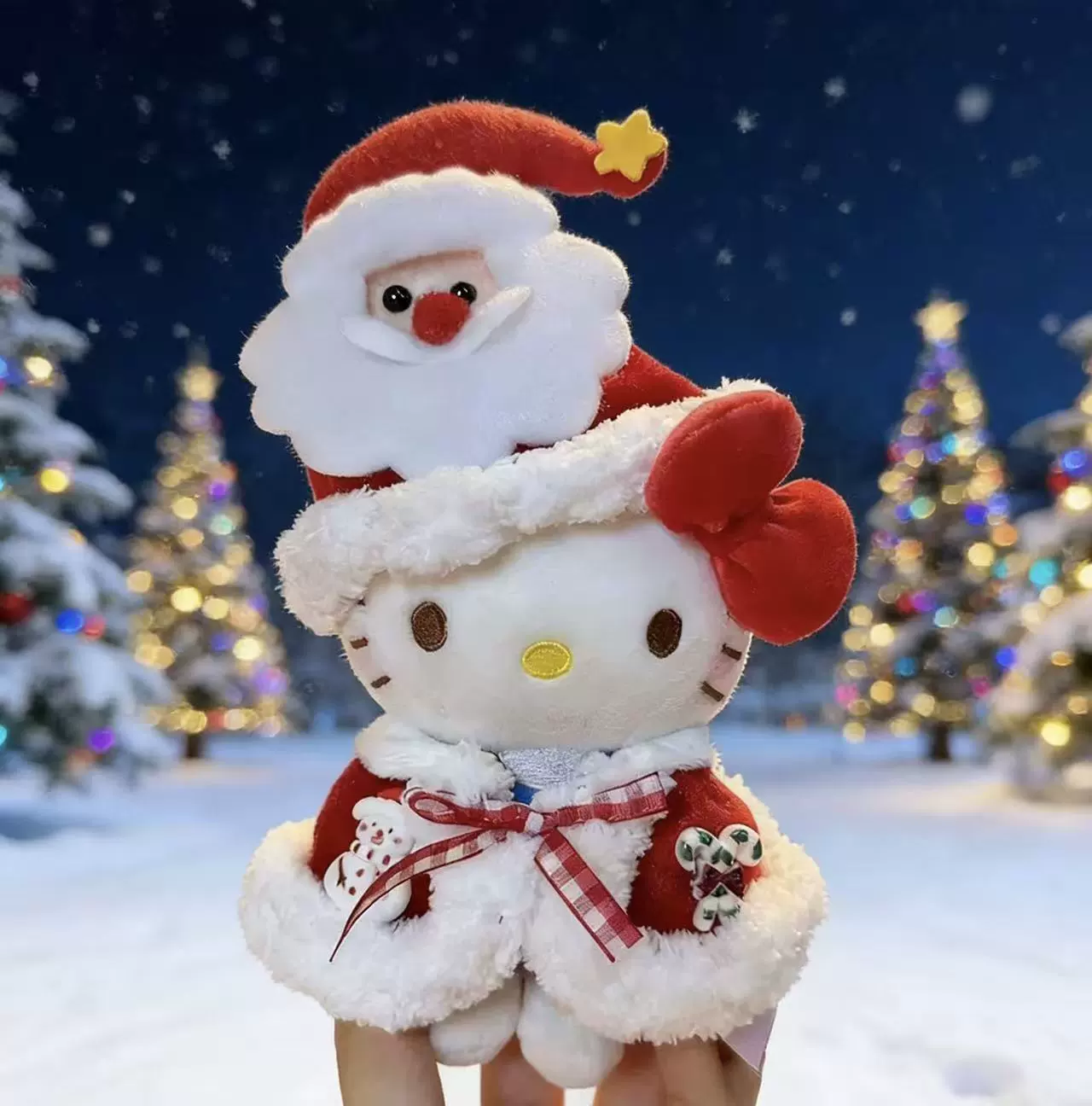 Плюшевый брелок (Sanrio) Hello Kitty, плюшевая кукла-талисман, размеры 10–16 см