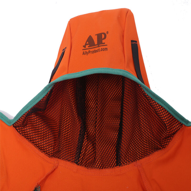 友盟AP-6690橙红色阻燃布全护式焊帽 防火阻燃耐磨可洗电焊防护帽