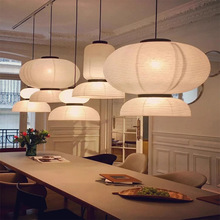日式侘寂风宣纸吊灯设计师灯笼灯野口勇艺术民宿装饰餐桌灯艺术感
