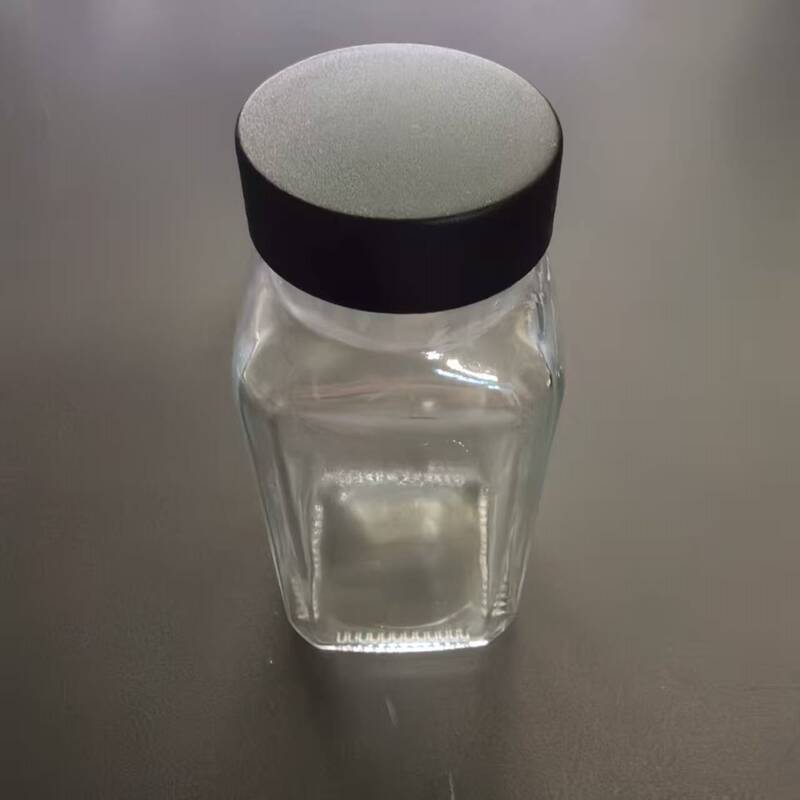 キッチン用正方形ガラス調味料瓶 密閉防湿 バーベキュー調味料瓶 アマゾン ペッパーパウダー クミンパウダー 調味料入れ|undefined