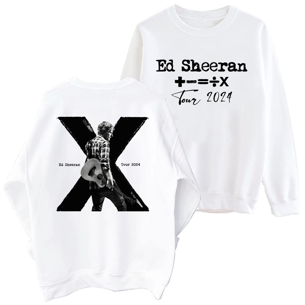 Ed Sheeran Tour 2024 & X 10th Memorialize Sweatshirt Harajuk
