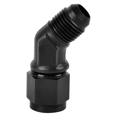 AN3-AN16 Aluminum Alloy Brake Hose Connector 45/90 Degree Male-Female Adapter Racing Modification Parts (Other brake systems) - black-an3-45-degrees