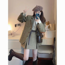 24秋冬款流行小香风西装套装裙韩剧女主穿搭感小洋装两件套