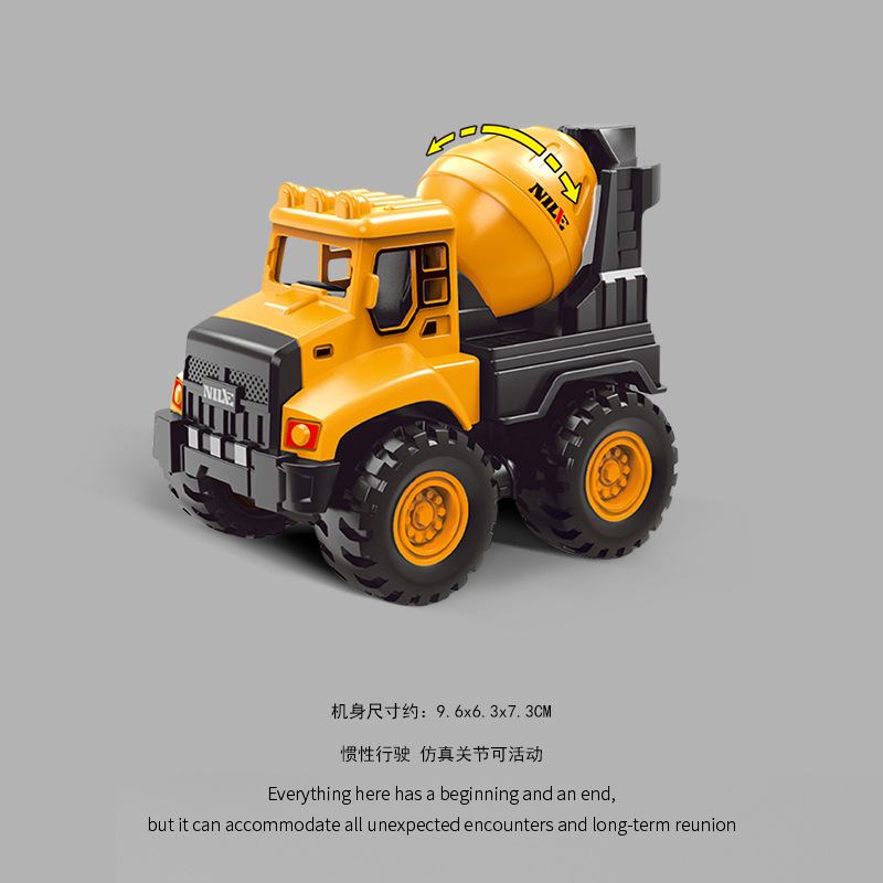 Coche de ingeniería infantil coche de juguete niño coche de inercia excavadora coche modelo de juguete de regalo para niños