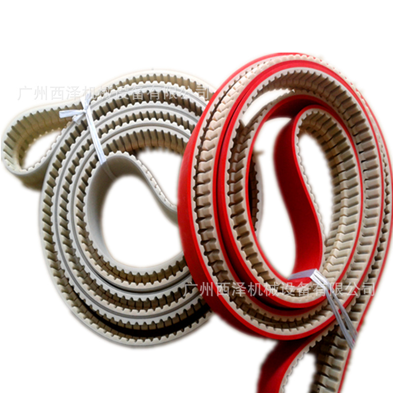 磨边机ATK10双边四边磨ATG10同步带导向防跑偏钢丝芯加红胶PU皮带