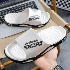 2024 New Men's Slippers Trendy Outdoor Wear Home Indoor Couple Bathroom Anti-Slip Cool Slippers Summer Men
