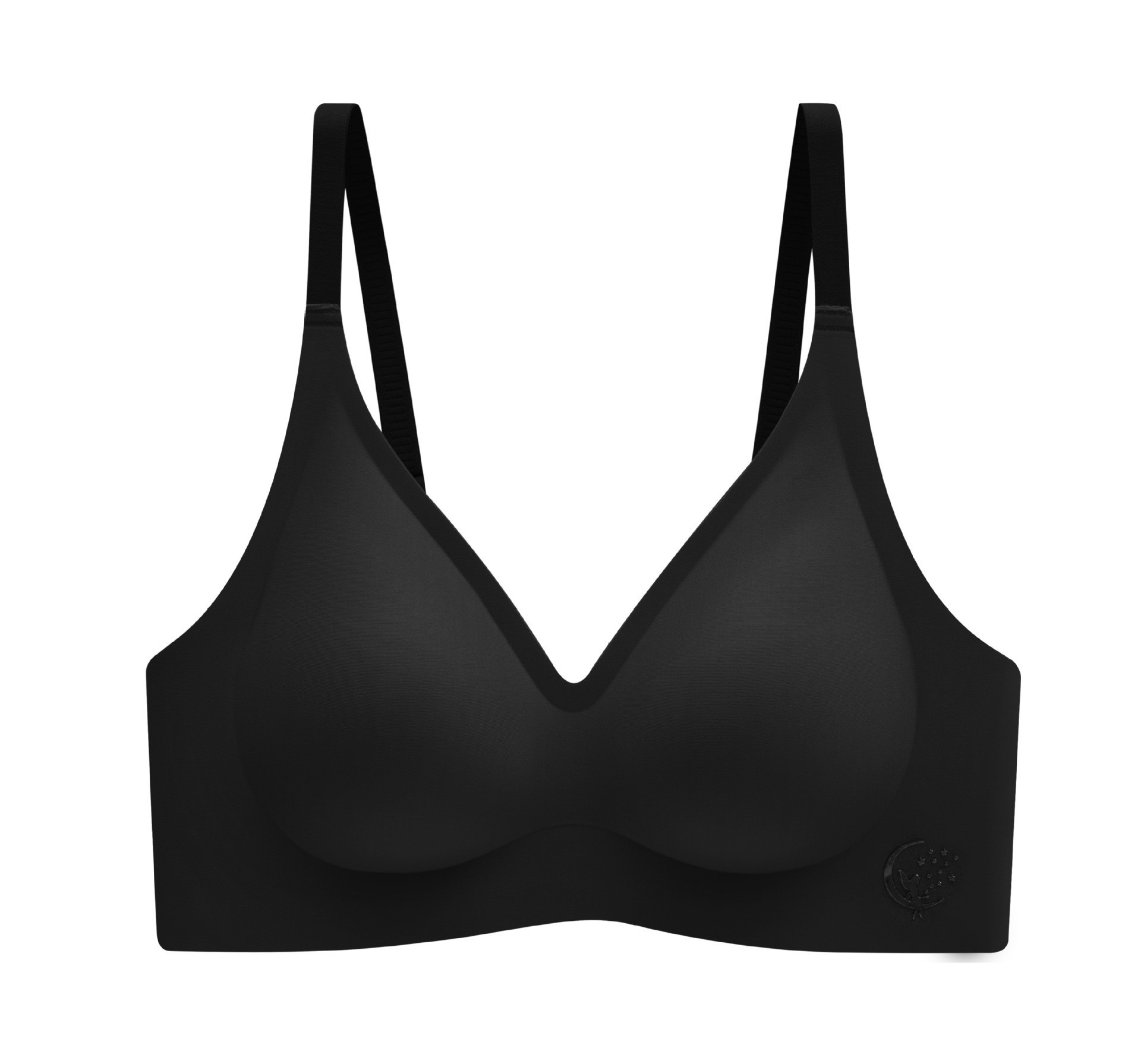 Correa de hombro sin marca sin anillo de acero ropa interior de jalea para damas se reúnen para evitar la caída del bra fijo de copa bra