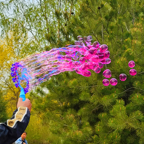 Purple bubble liquid refill children's bubble water fully automatic crystal bubble machine red pink color bubble water