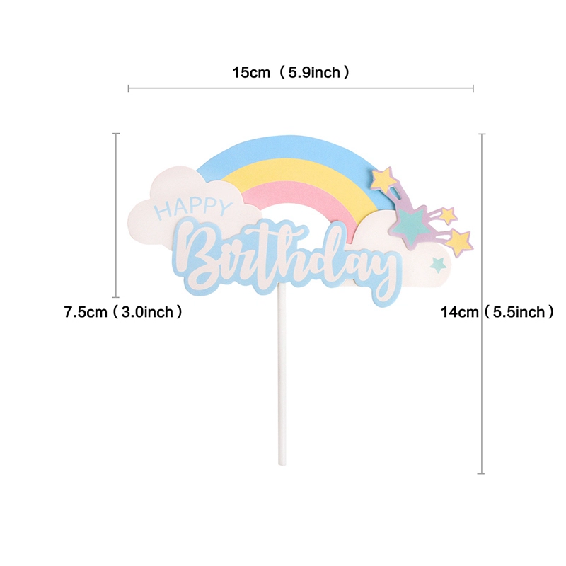 English Birthday Happy Cartoon Balloon HB Love Gift Box Birthday Happy Cake Account Crown Crown милые звезды