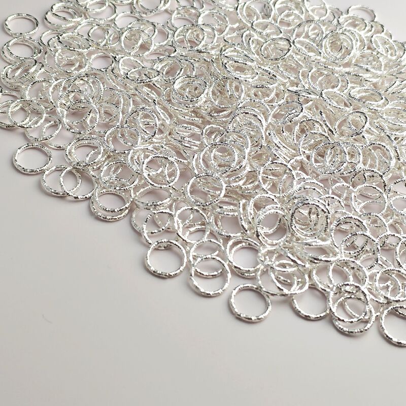 DIY jewelry accessories embossed open ring five-pointed star love connection ring circle single ring earrings jump ring open ring