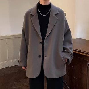 Blazer Men's Spring and Autum 2024 New High-End Handsome Loose Large Size Suit Men's Versatile Casual Tops
