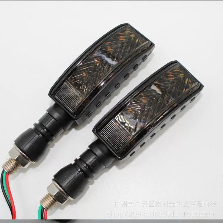 Модификация указателя поворота мотоцикла светодиодная вспышка проточной воды Двусторонняя сверхяркая горизонтальная модификация указателя поворота электромобиля