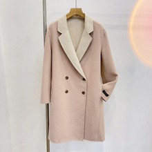 Handmade90澳洲羊毛！YC2541韩版双面手工缝制双面呢大衣不退不换