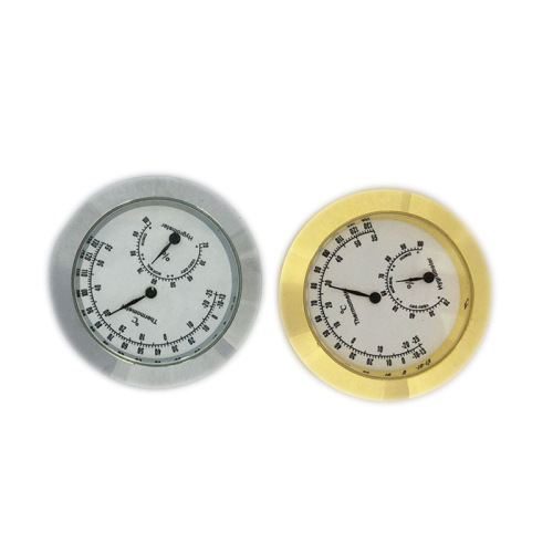 Bulk wholesale violin thermometer hygrometer stainless steel case German movement silver violin instrument accessories