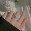 Cartoon cute fresh small design universal fashionable ring, Korean style, simple and elegant design