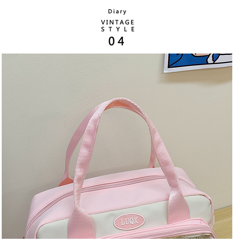 Cute and versatile pain bag, new large-capacity student commuting crossbody bag, Korean version hand-held transparent single-shoulder bag for women wholesale undefined