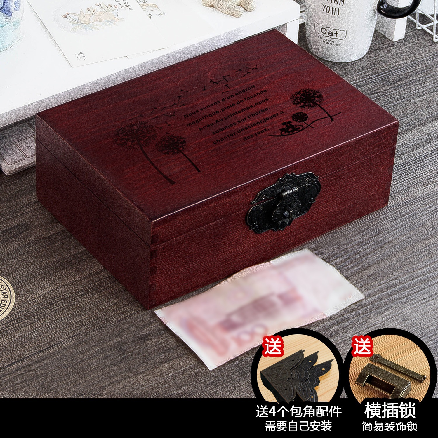 Medium dandelion [burgundy] size about 25*17*9CM