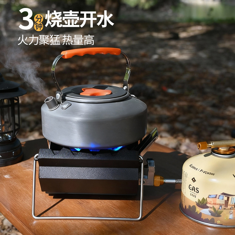 Estufas de tarjetas portátiles al aire libre a prueba de viento mejoradas para acampar cocinas de fuego al aire libre estufas de tarjetas tipo estufa de gas al aire libre