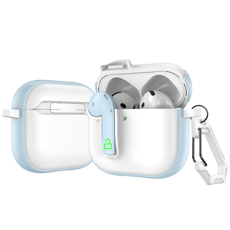 AirPods4 ヘッドフォン ケース pro2 ヘッドフォンに適したクロスボーダー卸売ロック バックル エアポッズ 3 世代に適しています|undefined
